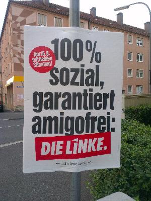 Nix als leere Wahlversprechen! Selbst in Thüringen dürfen die Amigos weiterhin ihr Unwesen treiben.