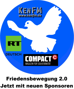 Friedensbewegung 2.0 - jetzt mit neuen Sponsoren: RT-Deutsch, Compact Magazin und Ken FM